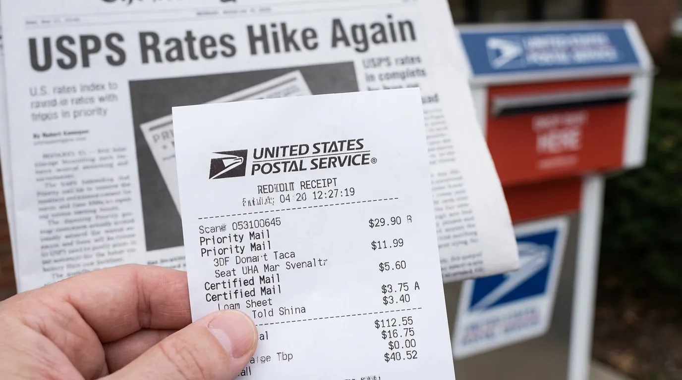 USPS rates hike again newspaper headline